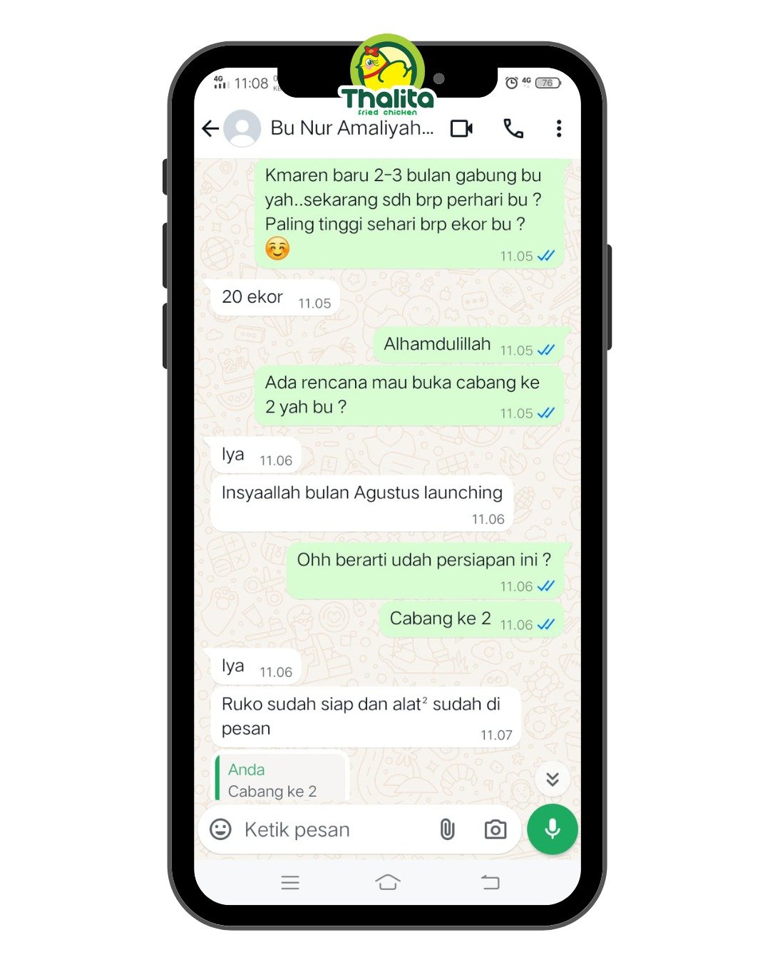 testimoni thalita fried chicken